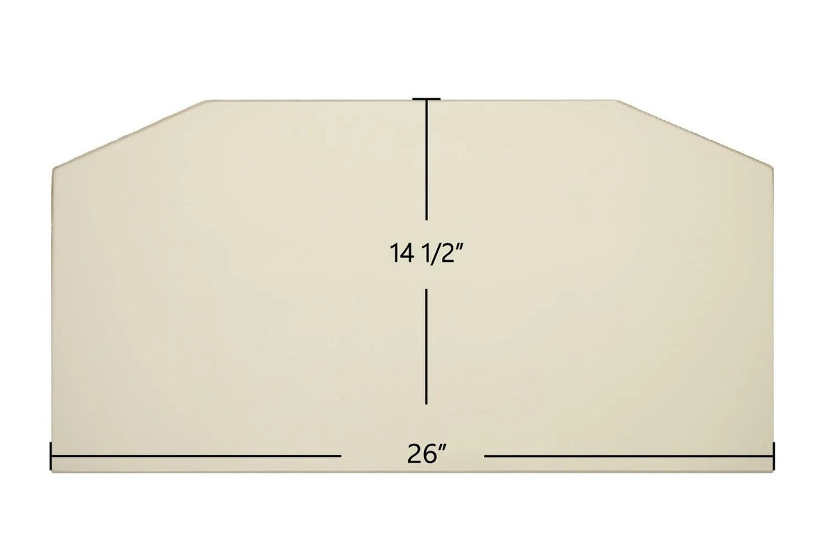 Fireplace Xtrordinair 36 Elite ZC / 36 Elite ZX Ceramic Archtop Door Glass – OEM Replacement (26" x 14 1/2") | Part #985-00745 - Total Hearth