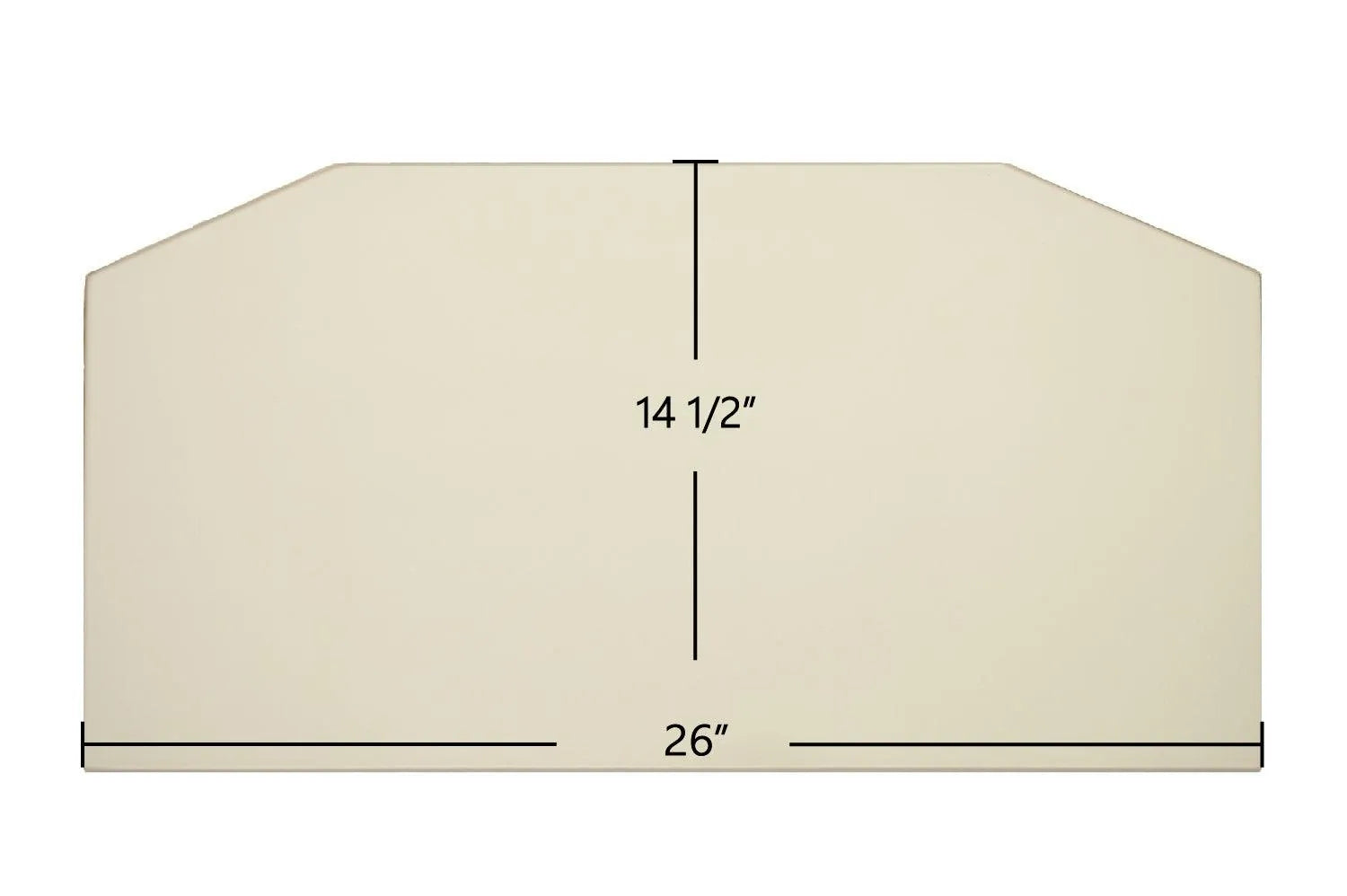 Fireplace Xtrordinair 36 Elite ZC / 36 Elite ZX Ceramic Archtop Door Glass – OEM Replacement (26" x 14 1/2") | Part #985-00745 - Total Hearth
