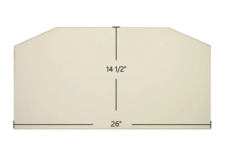 Fireplace Xtrordinair 36 Elite ZC / 36 Elite ZX Ceramic Archtop Door Glass – OEM Replacement (26" x 14 1/2") | Part #985-00745 - Total Hearth