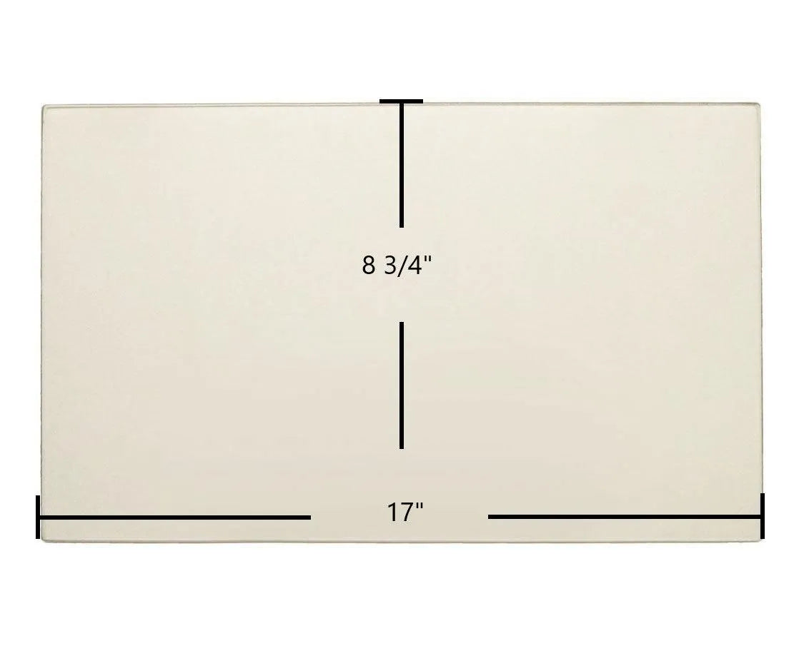 Flame Energy XTD 1.5 / Lieutenant / XLT-II / XVR-II Ceramic Door Glass – OEM Replacement (17" x 8 3/4") | Part #SE53930-01 - Total Hearth
