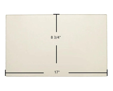 Flame Energy XTD 1.5 / Lieutenant / XLT-II / XVR-II Ceramic Door Glass – OEM Replacement (17" x 8 3/4") | Part #SE53930-01 - Total Hearth