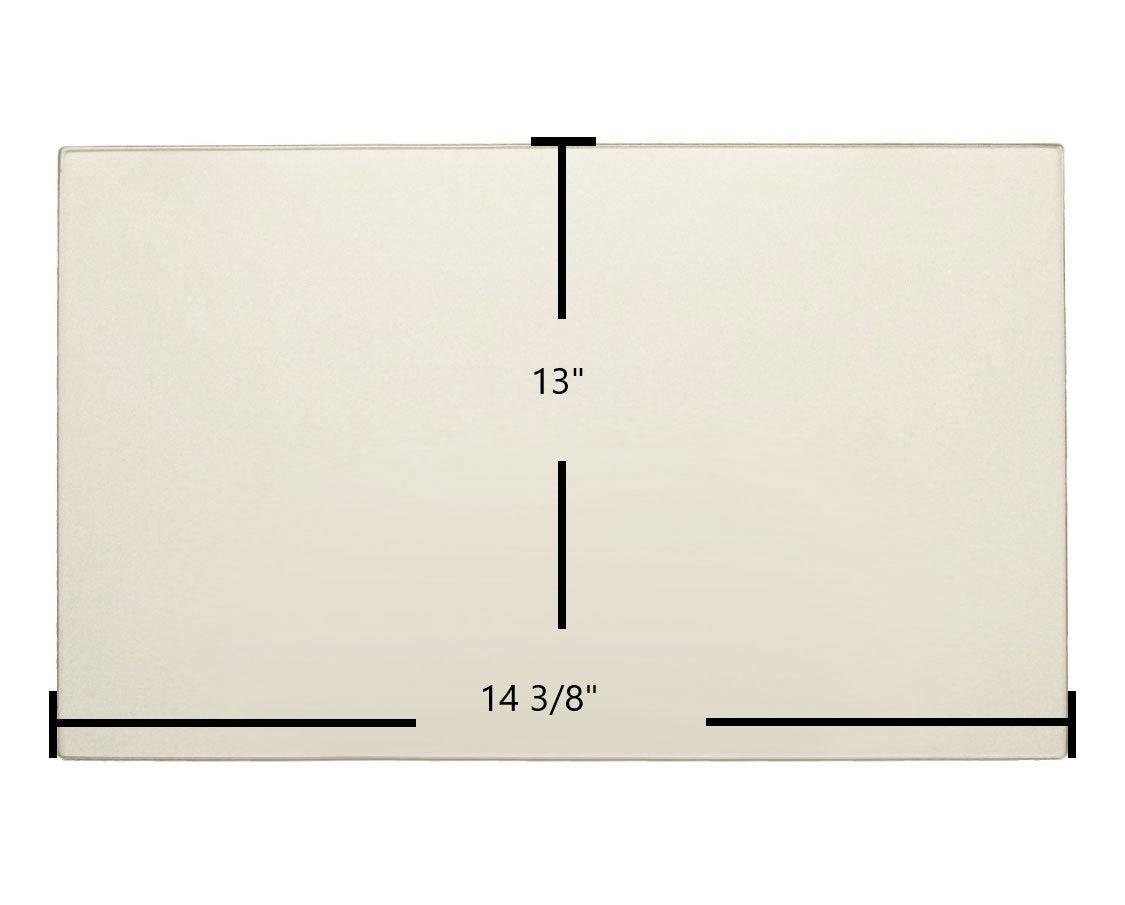 Fuego Fireplace Model C Ceramic Door Glass – OEM Replacement (14 3/8" x 13") | Part #Fuego Fireplace C - Total Hearth