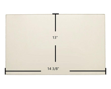 Fuego Fireplace Model C Ceramic Door Glass – OEM Replacement (14 3/8" x 13") | Part #Fuego Fireplace C - Total Hearth