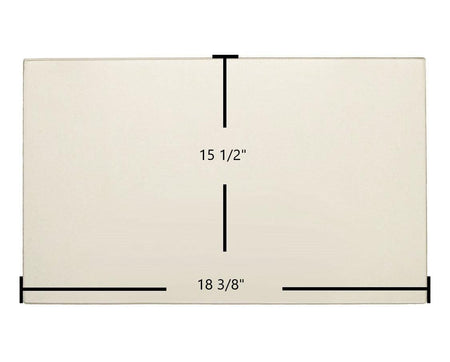 Fuego Fireplace Model A Ceramic Door Glass – OEM Replacement (18 3/8" x 15 1/2") | Part #Fuego Fireplace A - Total Hearth