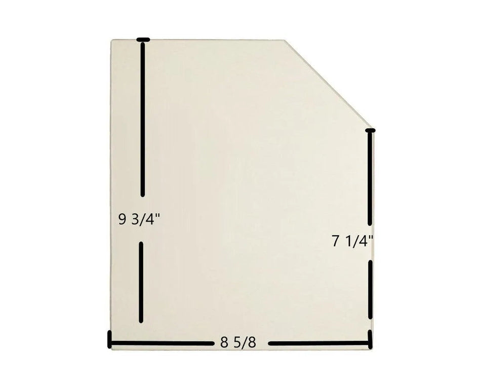 Fisher Grandpa Bear Ceramic Door Glass – OEM Replacement (9 3/4" x 8 5/8") | Part #F7BSDD - Total Hearth