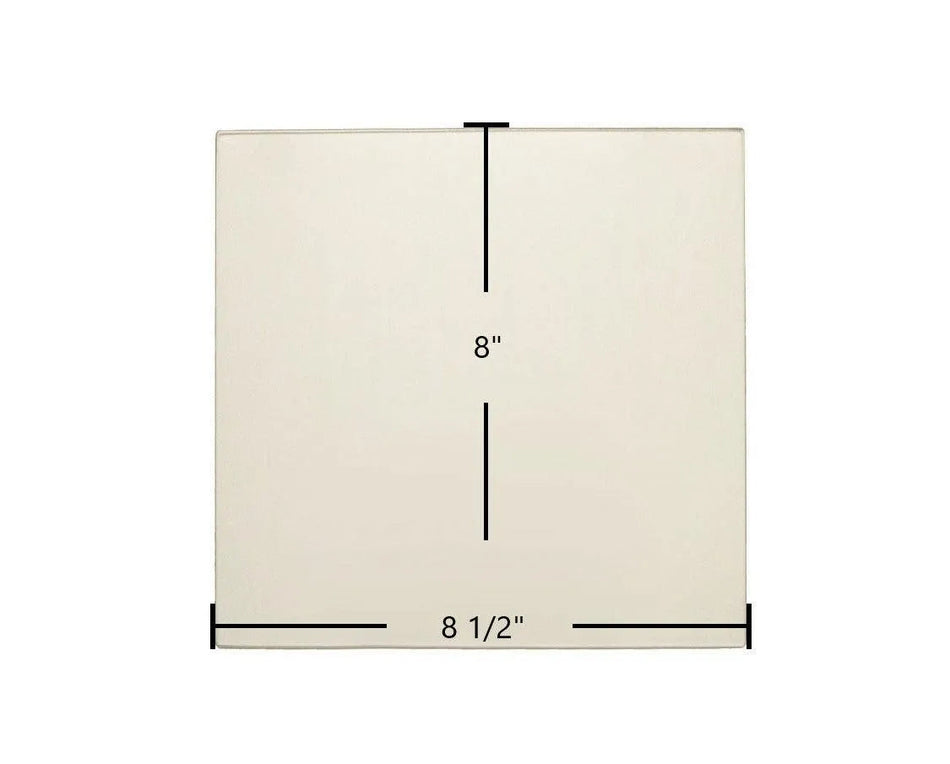 Hawke Single Door Ceramic Glass Panel (8 1/2" x 8") | OEM High-Temp Replacement | Part #7HSSD - Total Hearth