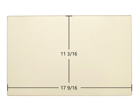 Hearthstone Heritage 8020, Homestead 8570 & Mansfield 8010/8011/8012 Ceramic Glass Panel – Replacement for Part #90-57005 (17 9/16" x 11 3/16") - Total Hearth