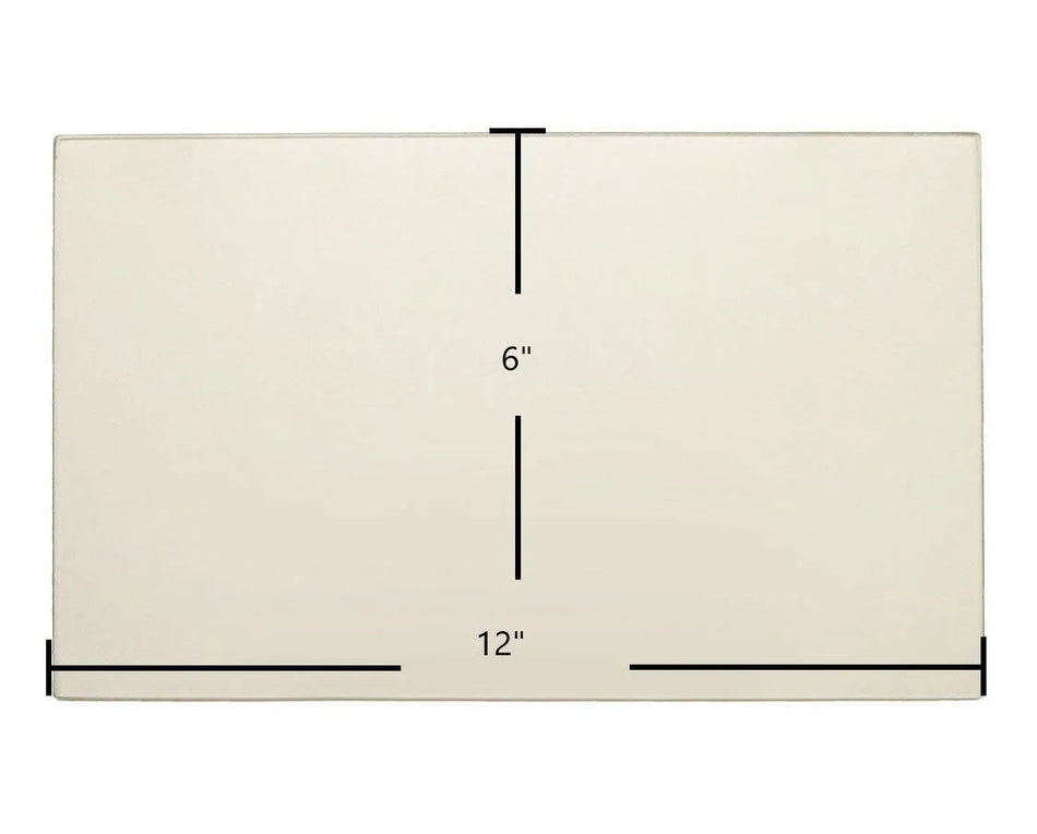 Hearthstone H-I Ceramic Glass Panel – Replacement for Part #91-58105 (12" x 6") - Total Hearth