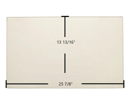 Hearthstone DVI-HT 8890 Ceramic Glass Panel – Replacement for Part #3030-021 (25 7/8" x 13 13/16") - Total Hearth