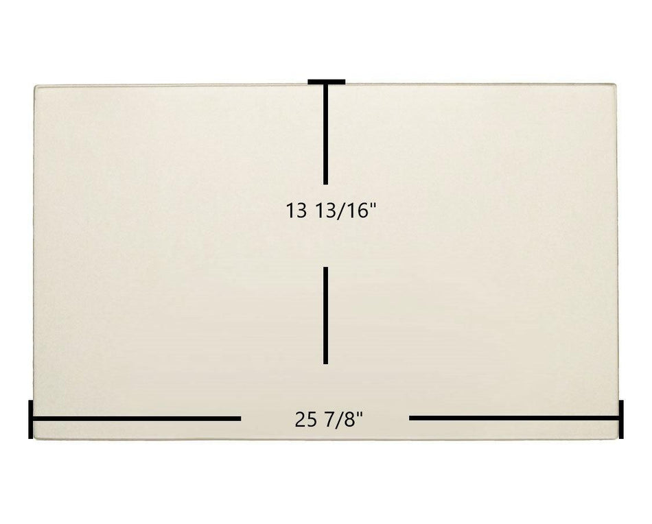 Hearthstone DVI-HT 8890 Ceramic Glass Panel – Replacement for Part #3030-021 (25 7/8" x 13 13/16") - Total Hearth