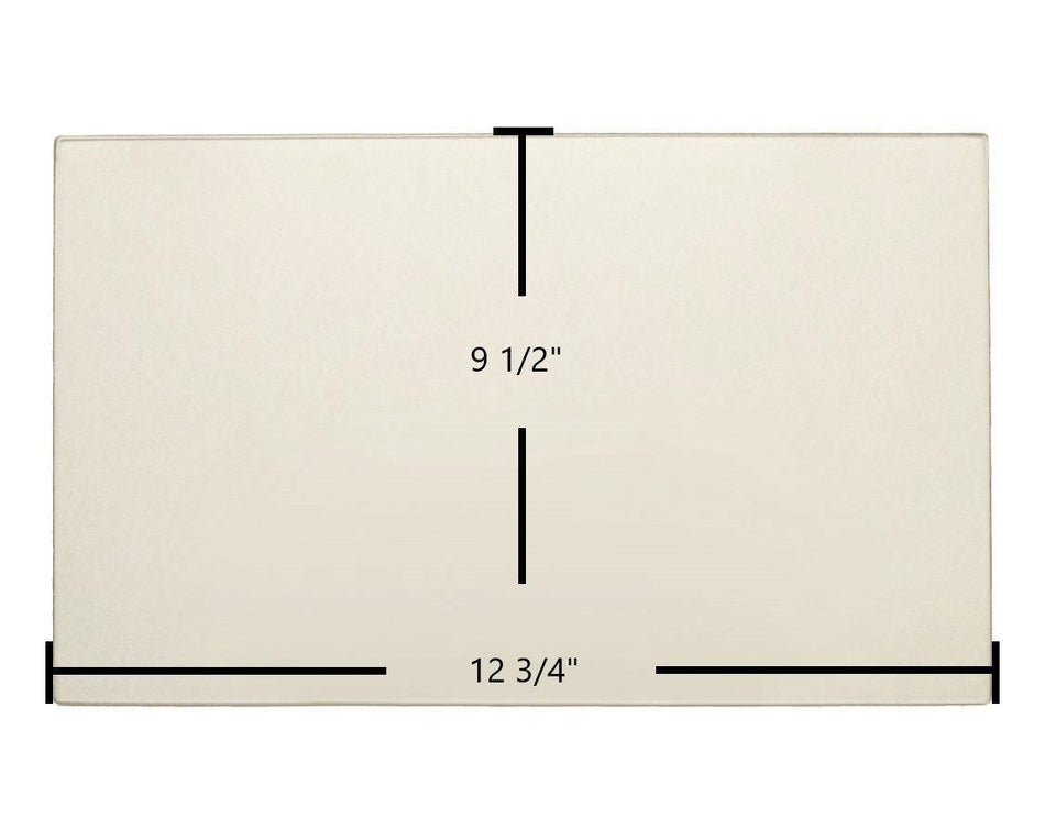 Hearthstone Tribute 8040 Ceramic Glass Panel – Replacement for Part #90-58405 (12 3/4" x 9 1/2") - Total Hearth