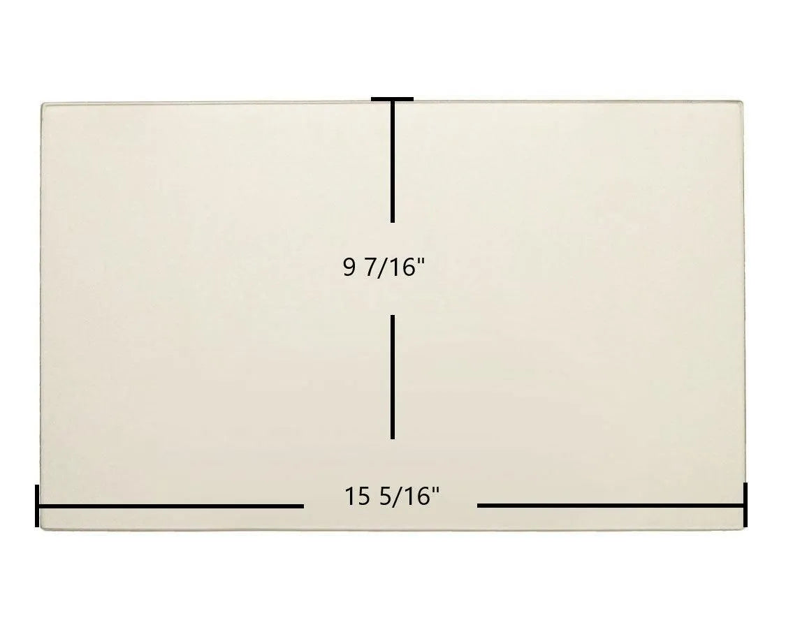 Hearthstone Castleton 8030 Ceramic Glass Panel – Replacement for Part #90-58305 / 90-58300 (15 5/16" x 9 7/16") - Total Hearth