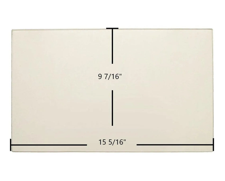Hearthstone Castleton 8030 Ceramic Glass Panel – Replacement for Part #90-58305 / 90-58300 (15 5/16" x 9 7/16") - Total Hearth