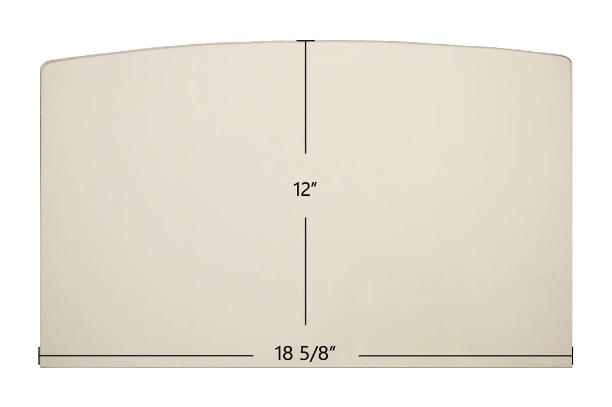 Hearthstone Manchester 8360 & 8362 Archtop Ceramic Glass Panel – Replacement for Part #93-58300 / 3030-059 (18 5/8" x 12") - Total Hearth