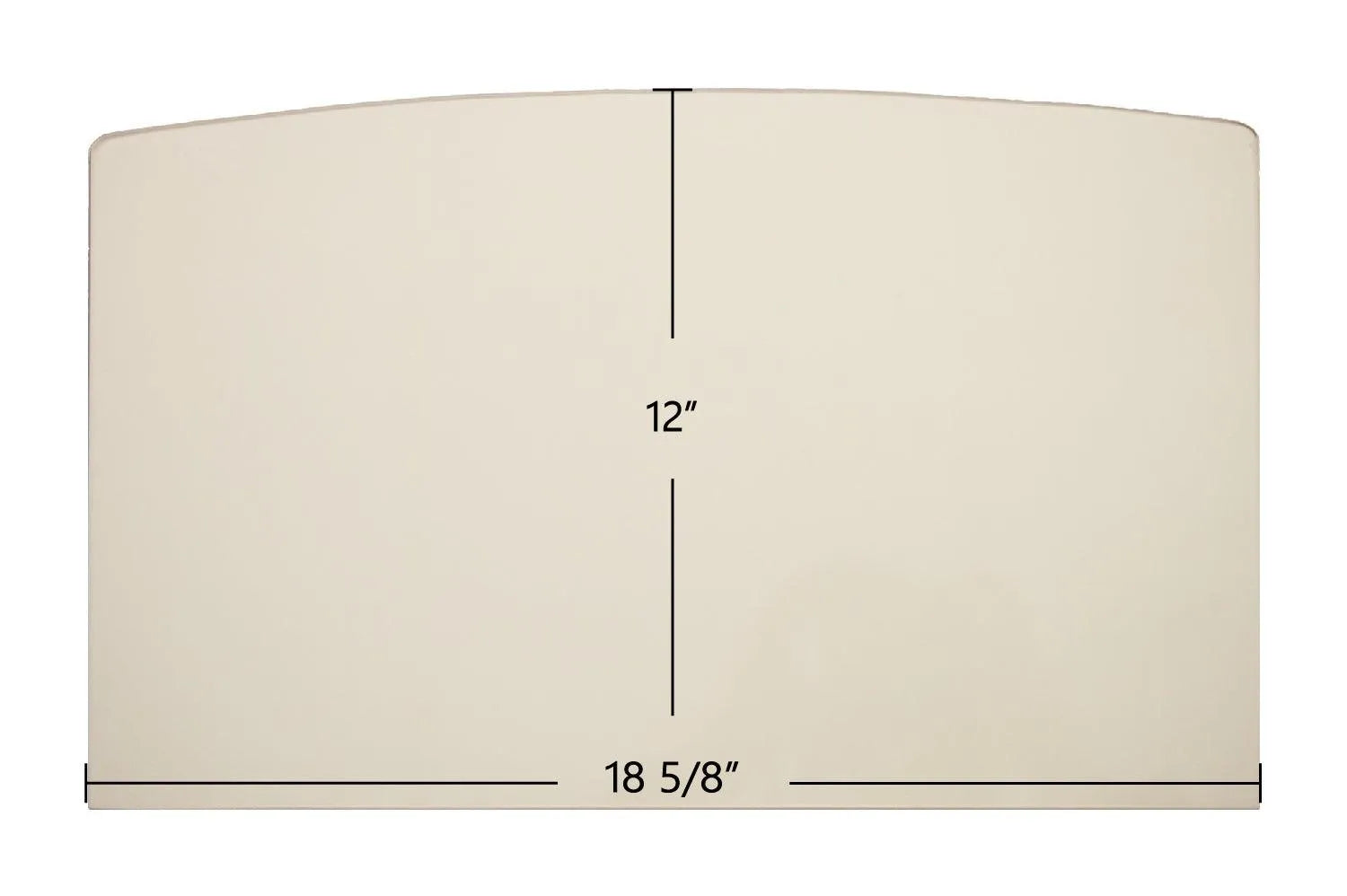 Hearthstone Manchester 8360 & 8362 Archtop Ceramic Glass Panel – Replacement for Part #93-58300 / 3030-059 (18 5/8" x 12") - Total Hearth