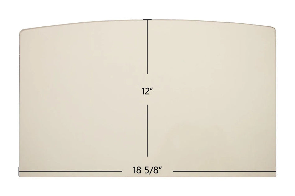Hearthstone Manchester 8360 & 8362 Archtop Ceramic Glass Panel – Replacement for Part #93-58300 / 3030-059 (18 5/8" x 12") - Total Hearth