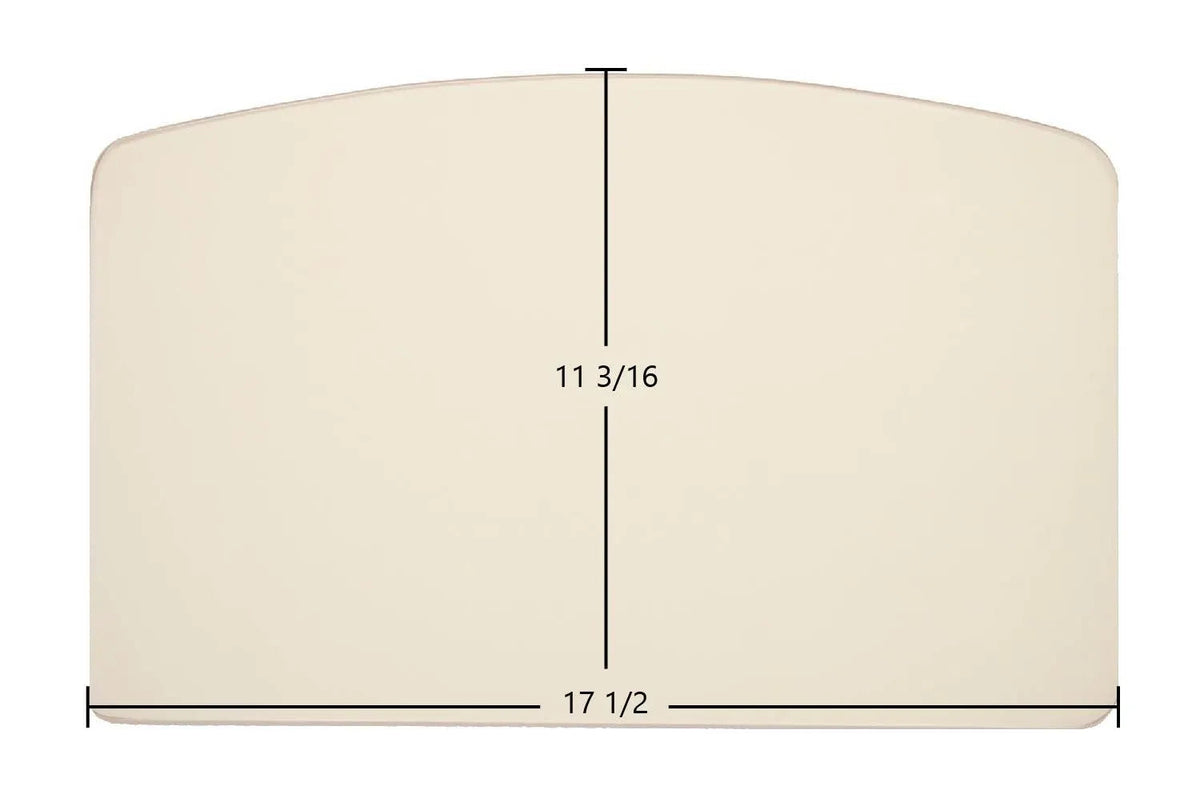 Hearthstone Shelburne 8370 & 8371 Archtop Ceramic Glass Panel – Replacement for Part #93-58705 (17 1/2" x 11 3/16") - Total Hearth