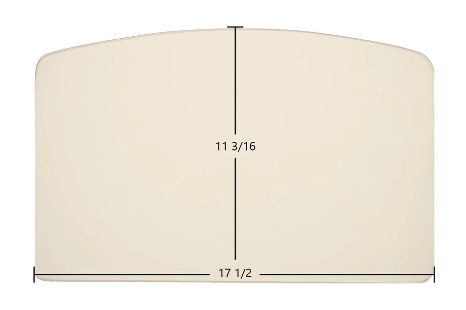 Hearthstone Shelburne 8370 & 8371 Archtop Ceramic Glass Panel – Replacement for Part #93-58705 (17 1/2" x 11 3/16") - Total Hearth