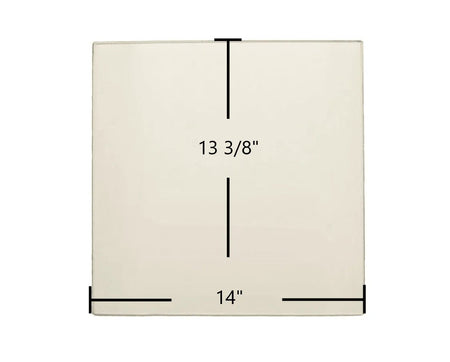 Heat N Glo Townsend I Ceramic Glass Panel – High-Temperature Replacement (14" x 13 3/8") - Total Hearth