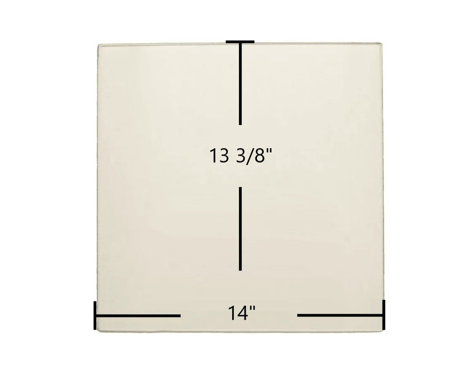 Heat N Glo Townsend I Ceramic Glass Panel – High-Temperature Replacement (14" x 13 3/8") - Total Hearth