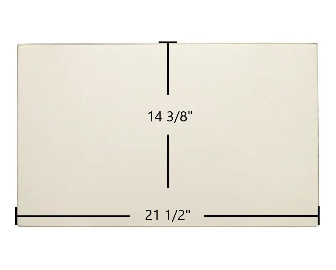 Heat N Glo Townsend II Ceramic Glass Panel – High-Temperature Replacement (21 1/2" x 14 3/8") - Total Hearth