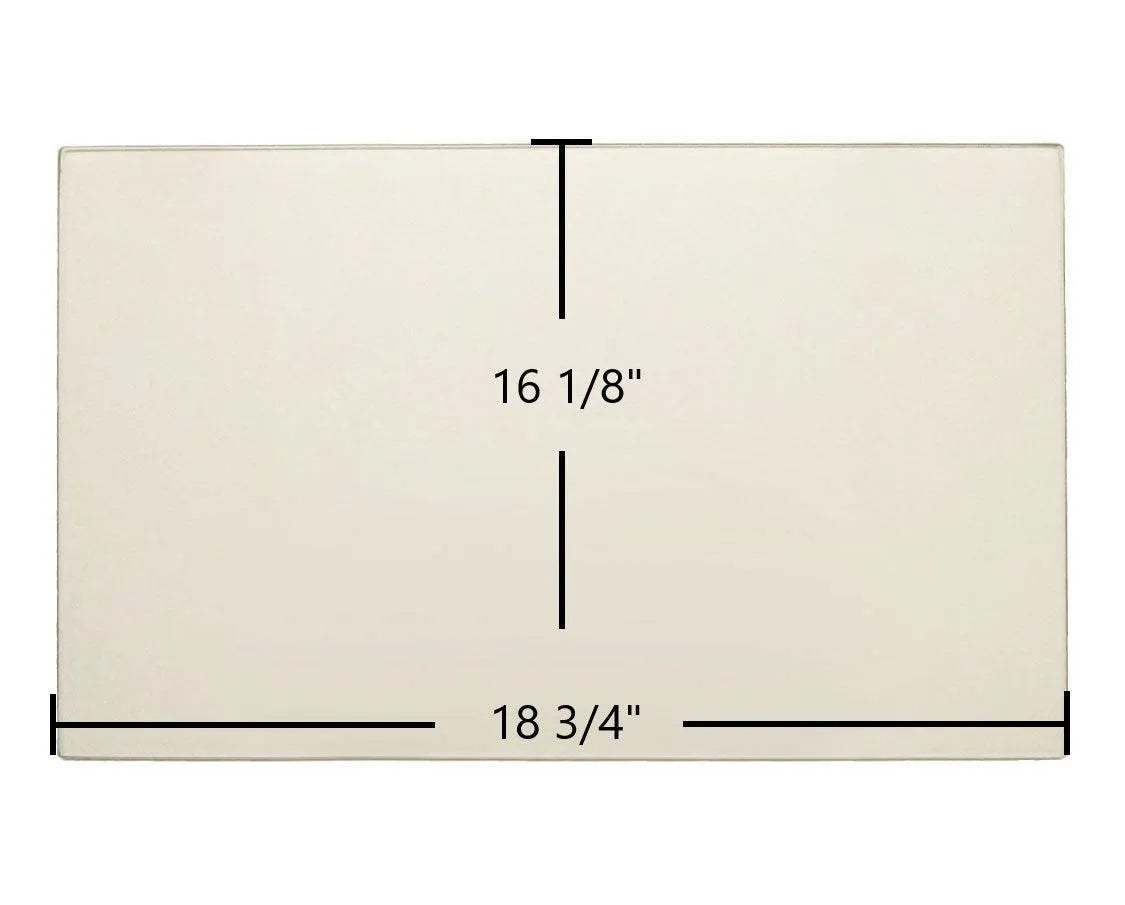 Heatec Brookfield DV Ceramic Glass Panel – High-Temperature Replacement (18 3/4" x 16 1/8") - Total Hearth