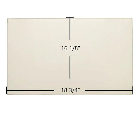 Heatec Brookfield DV Ceramic Glass Panel – High-Temperature Replacement (18 3/4" x 16 1/8") - Total Hearth