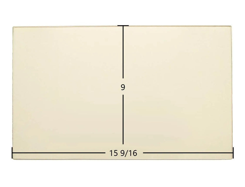 Hitzer 30-95 E-Z Flo Hopper Ceramic Glass Panel – OEM Replacement (15 9/16" x 9") - Total Hearth
