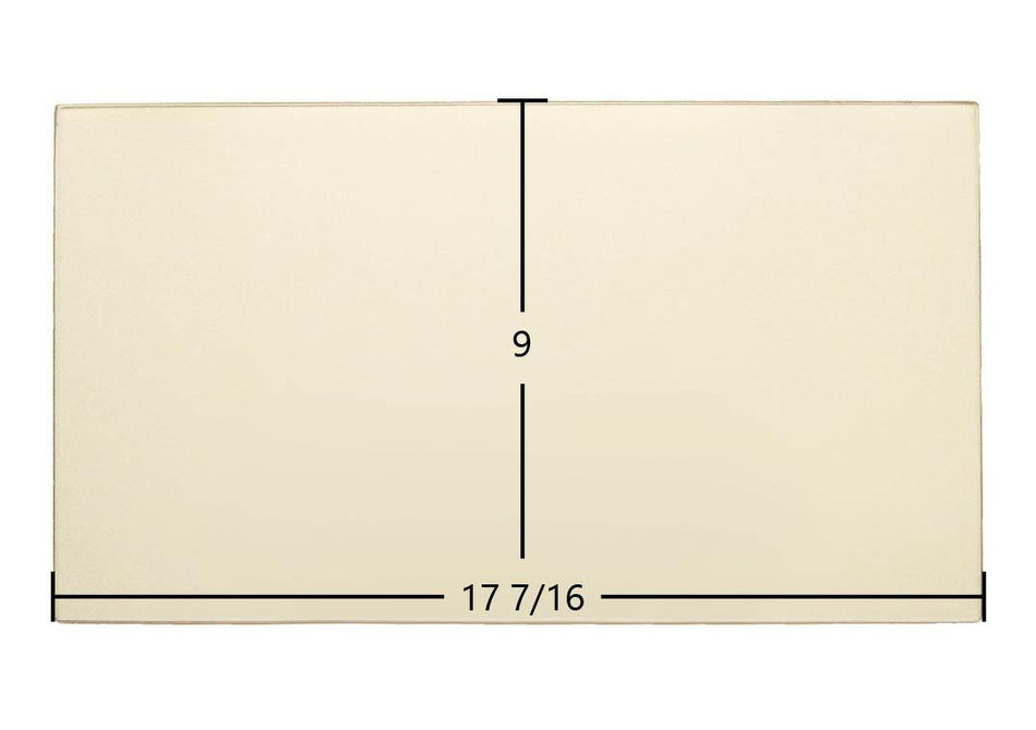 Hitzer 354 Ceramic Glass Panel – OEM Replacement (17 7/16" x 9") - Total Hearth