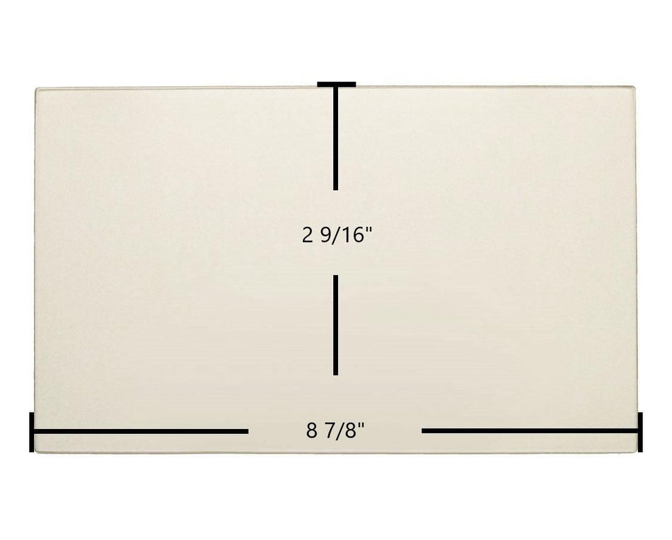 Jamestown J1000, J2000 Side Glass – 8 7/8" x 2 9/16" (Part #04AAA) - Total Hearth
