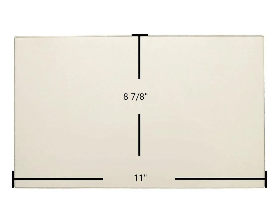 Jamestown J1000 & J2000 Center Ceramic Glass Panel – High-Temperature Replacement (11" x 8 7/8") - Total Hearth