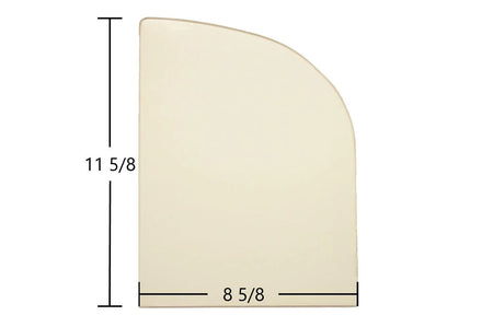 Jotul 400 Double Door Ceramic Glass Panel – Left #129457 / Right #129860 (8 5/8" x 11 5/8") - Total Hearth
