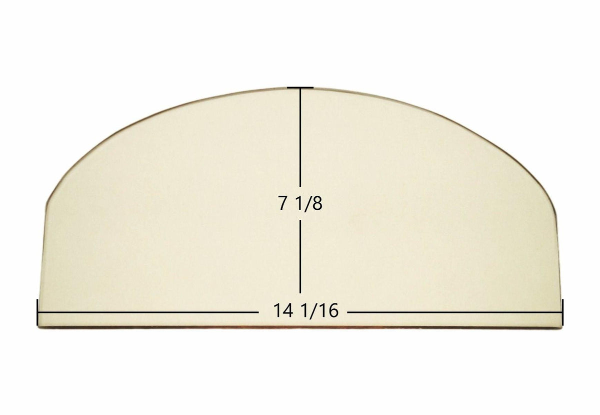 Jotul #3 Ceramic Glass Panel – Replacement for Part #125979 (14 1/16" x 7 1/8") - Total Hearth