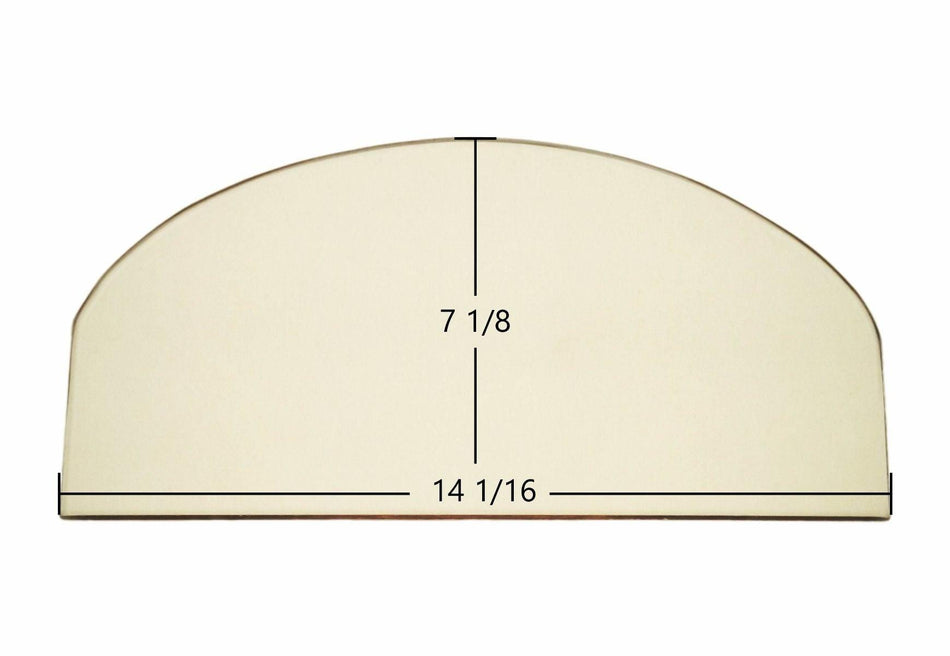 Jotul #3 Ceramic Glass Panel – Replacement for Part #125979 (14 1/16" x 7 1/8") - Total Hearth