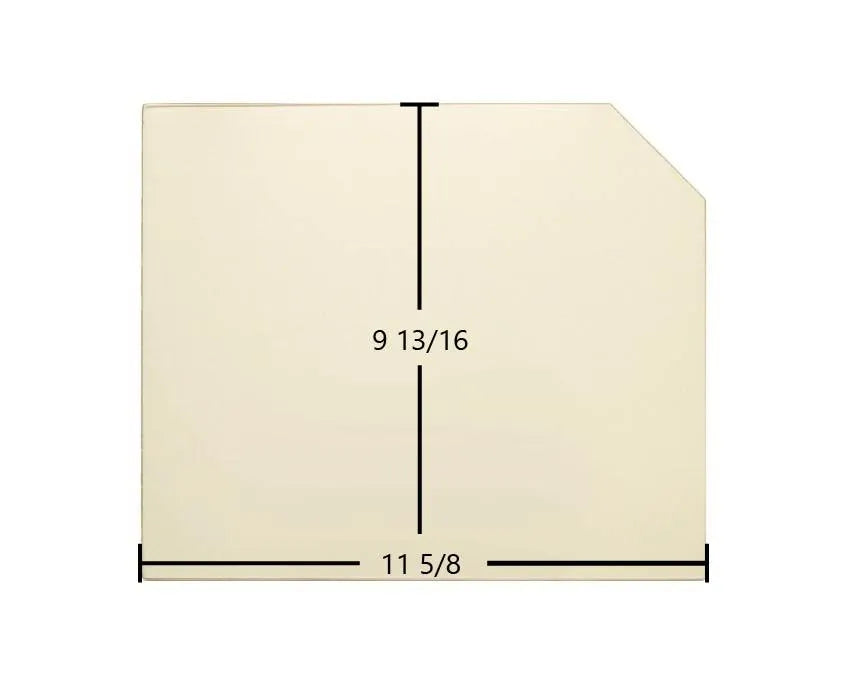 Jotul C 450 Kennebec / Tamarack Ceramic Glass Panel – High-Temperature Replacement (11 5/8" x 9 13/16") - Total Hearth