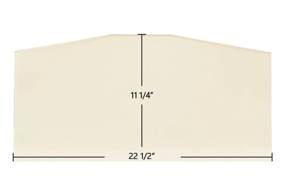 Jotul C550 Rockland Ceramic Glass Panel – Replacement for Part #222219 (22 1/2" x 11 1/4") - Total Hearth