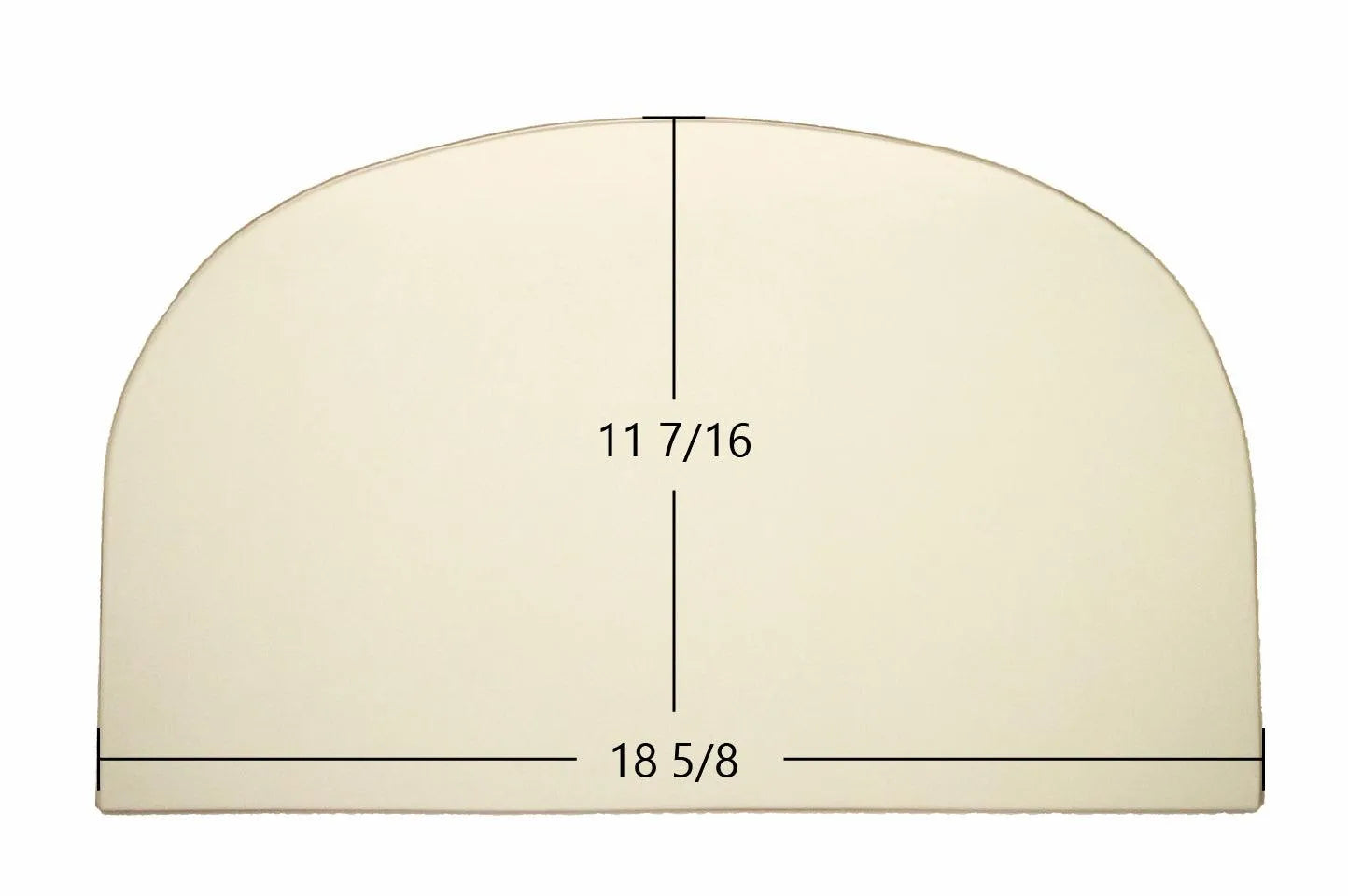 Jotul F400 Castine Ceramic Glass Panel – High-Temperature Replacement (18 5/8" x 11 7/16") 1/8" thickness - Total Hearth