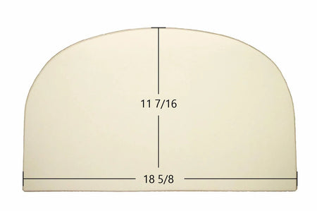 Jotul F400 Castine Ceramic Glass Panel – High-Temperature Replacement (18 5/8" x 11 7/16") 1/8" thickness - Total Hearth
