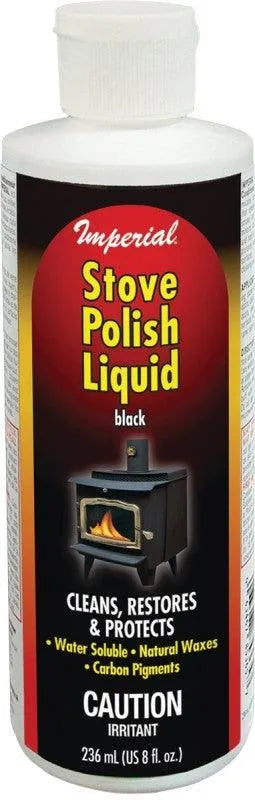 Liquid Stove Polish – KK0057 | 8 oz Bottle | Restores & Preserves Cast Iron & Steel | Low Odor & Water Soluble | Non-Flammable & Non-Toxic - Total Hearth