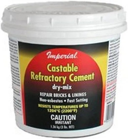 Castable Refractory Cement 3 lb | Imperial KK0061 | 2200°F Stove Repair