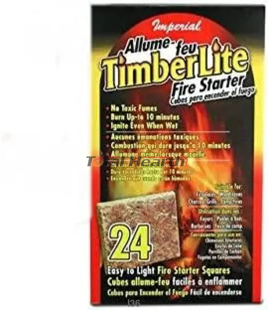 Imperial Timberlite Fire Starter, 24 Squares (KK0312)* - Woodstove Fireplace Glass