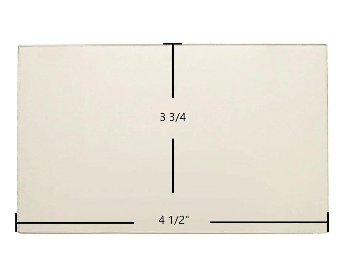 Kozi KSH Small Pellet Stove Ceramic Glass Panel – 4 1/2" x 3 3/4" (Part #GLSOSKSH) - Total Hearth