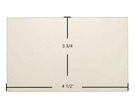 Kozi KSH Small Pellet Stove Ceramic Glass Panel – 4 1/2" x 3 3/4" (Part #GLSOSKSH) - Total Hearth