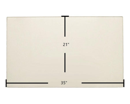 Kozy Heat 842 / 942 Ceramic Glass Panel – 35" x 21" (Part #700001, 70001T) - Total Hearth