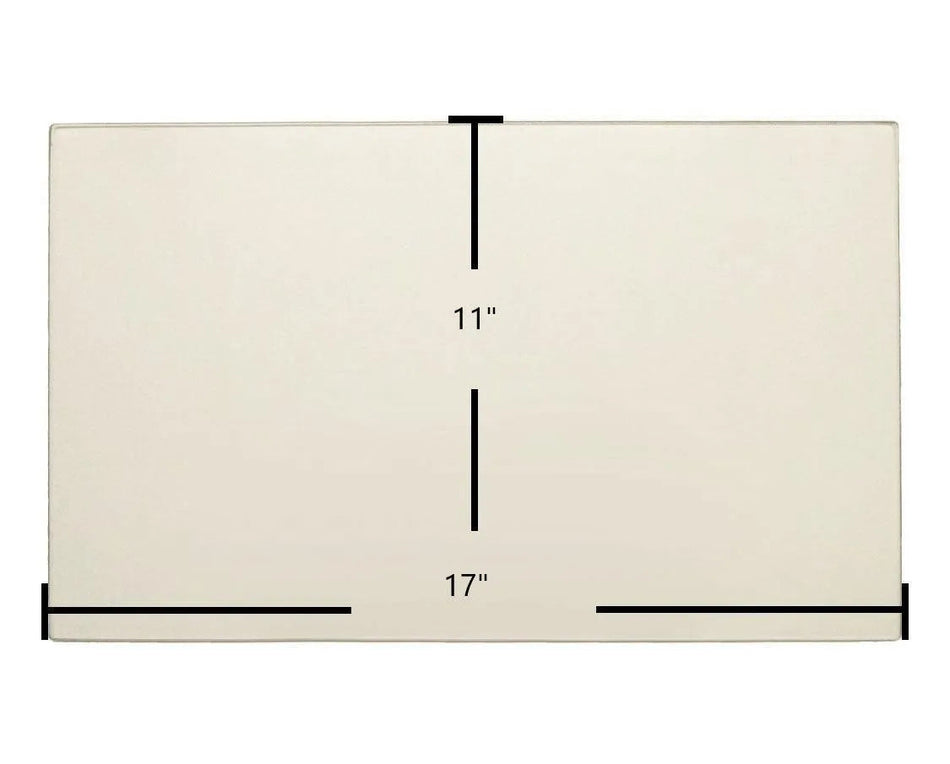 Kozy Heat 961 (Side) Ceramic Glass Panel – 17" x 11" (Part #700-11T) - Total Hearth