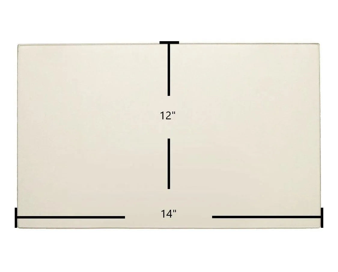 Kozy Heat 241ZC Ceramic Glass Panel – 14" x 12" (Part #150-250) - Total Hearth