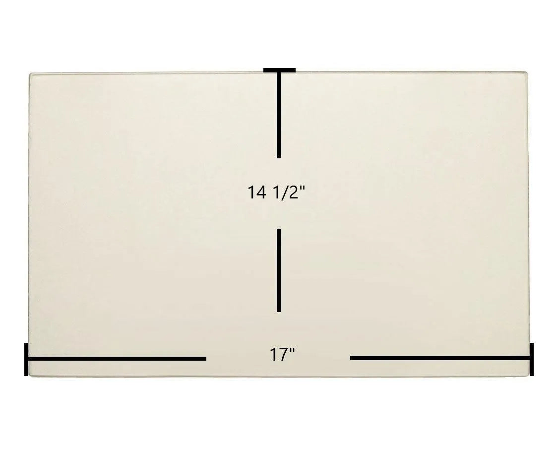 Kozy Heat 944 (Side) / 234 / 336 Ceramic Glass Panel – 17" x 14 1/2" (Part #150-20T) - Total Hearth