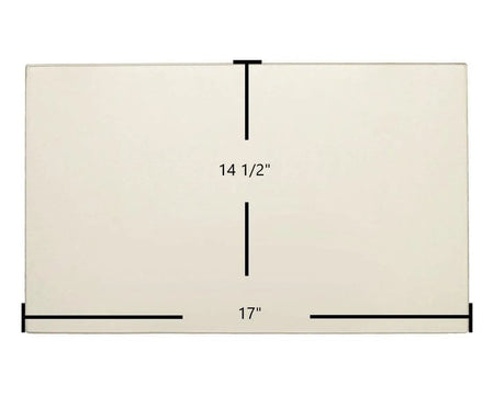Kozy Heat 944 (Side) / 234 / 336 Ceramic Glass Panel – 17" x 14 1/2" (Part #150-20T) - Total Hearth