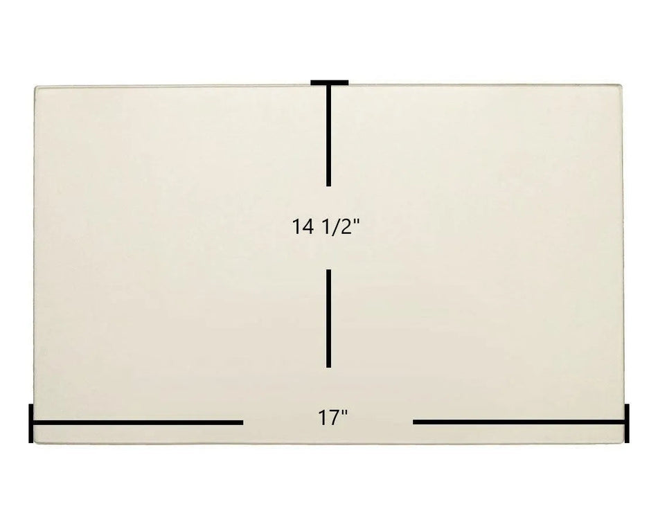 Kozy Heat 944 (Side) / 234 / 336 Ceramic Glass Panel – 17" x 14 1/2" (Part #150-20T) - Total Hearth