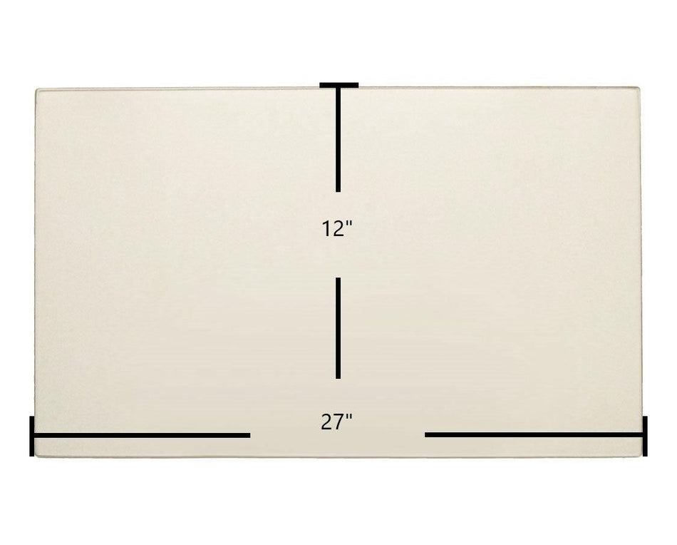 Kozy Heat Sundance 501 / 511 / 711 / 911 Ceramic Glass Panel – 27" x 12" (Part #700008) - Total Hearth